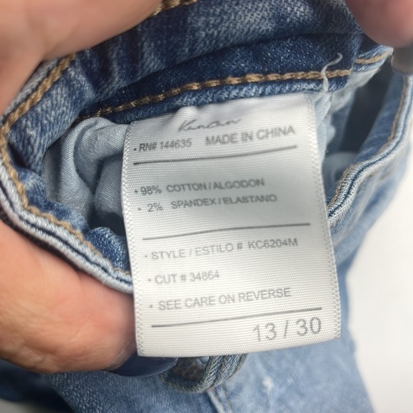 Kancan distressed skinny jeans size 13/30 - Picture 10 of 11